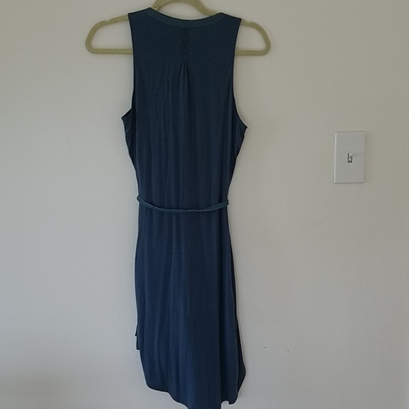 Anthropologie Blue Embroidered Shirt Dress - Picture 4 of 5